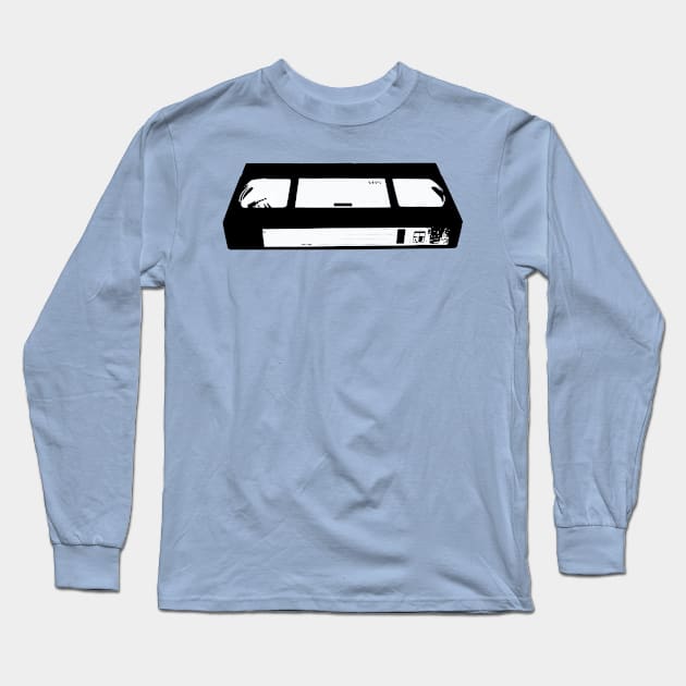 VHS Name Tag Long Sleeve T-Shirt by TheOuterLinux